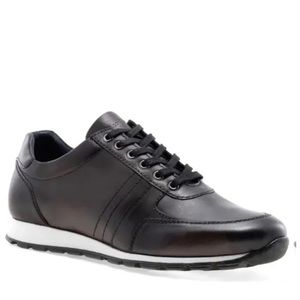 JUMP NEW YORK Men's Iberia Allover Leather Low Top Sneaker